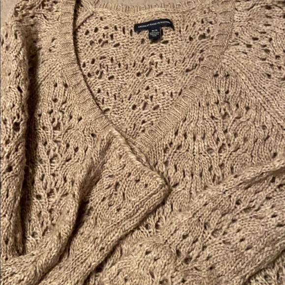 AEO American Eagle sweater tan size medium - Picture 4 of 5